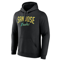 San Jose Sharks Fanatics Special Edition 2.0 Wordmark Pullover Hoodie - Black - NHL 4659680