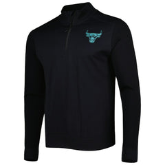 Chicago Bulls Levelwear Nano Engineered Knit Fabric Quarter-Zip Jacket Black