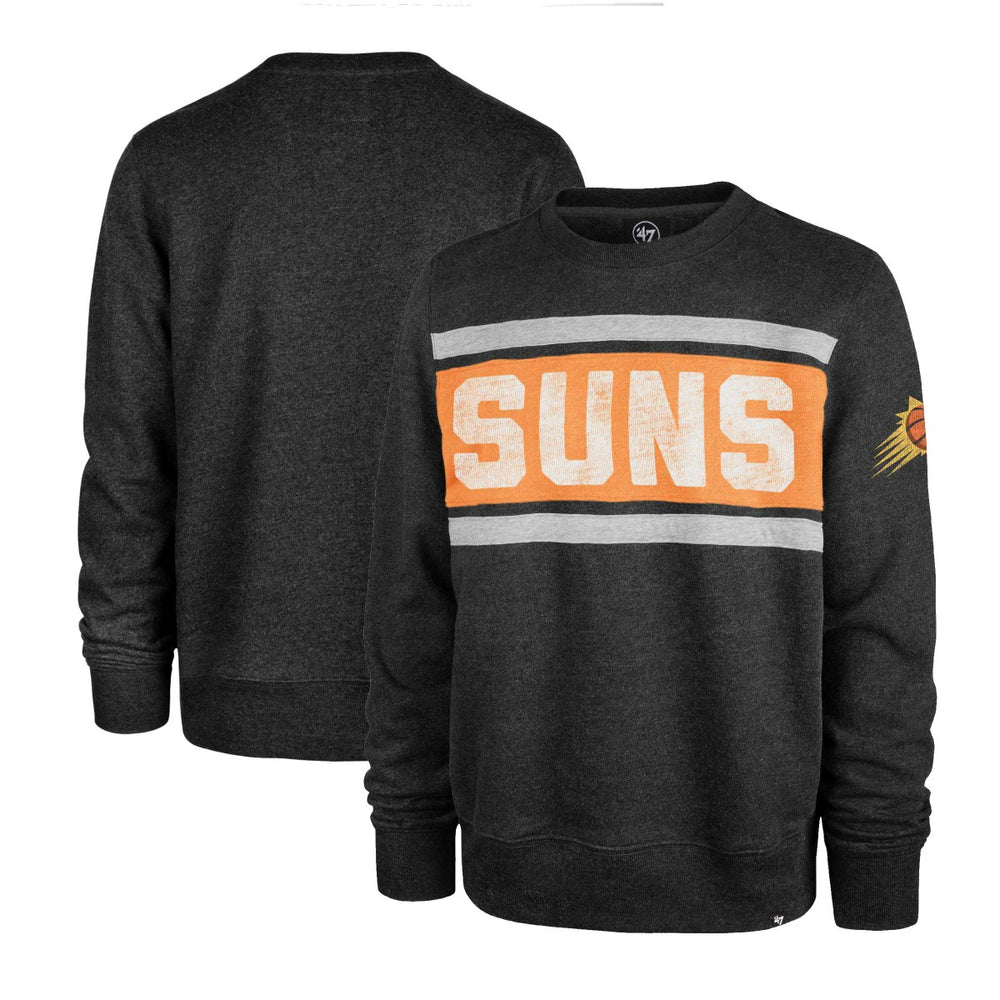 Phoenix Suns '47 Tribeca Emerson Pullover Sweatshirt Heather Black | 47 brand outlet