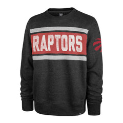 Toronto Raptors '47 Tribeca Emerson Pullover Sweatshirt Heather Black | 47 brand for sale