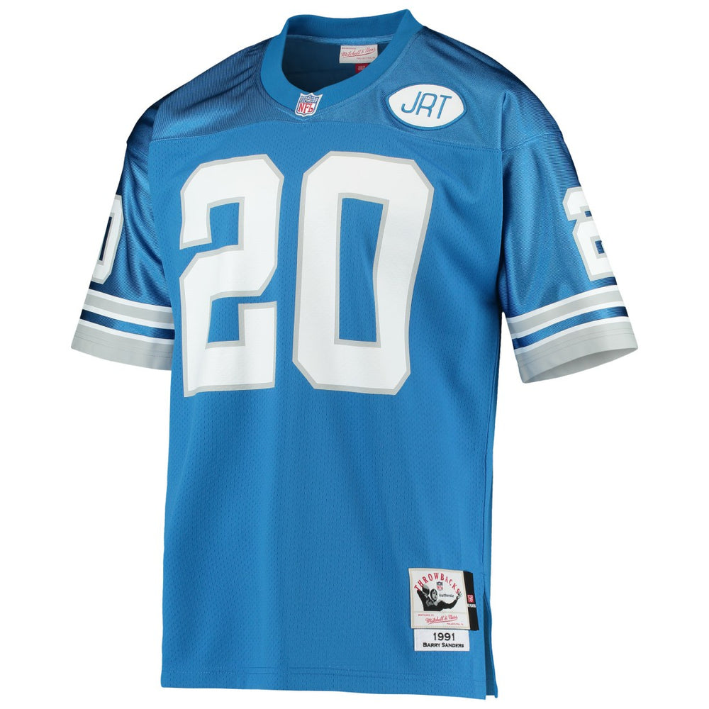 Mitchell & Ness Barry Sanders Detroit Lions 1991 Authentic Throwback Retired Player Jersey Blue