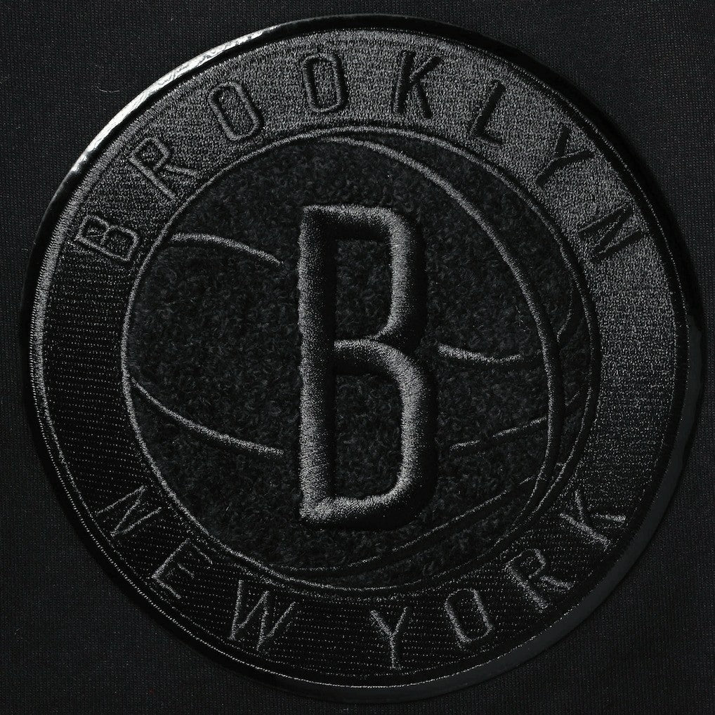 Brooklyn Nets Pro Standard Triple Black Gloss Logo Shorts