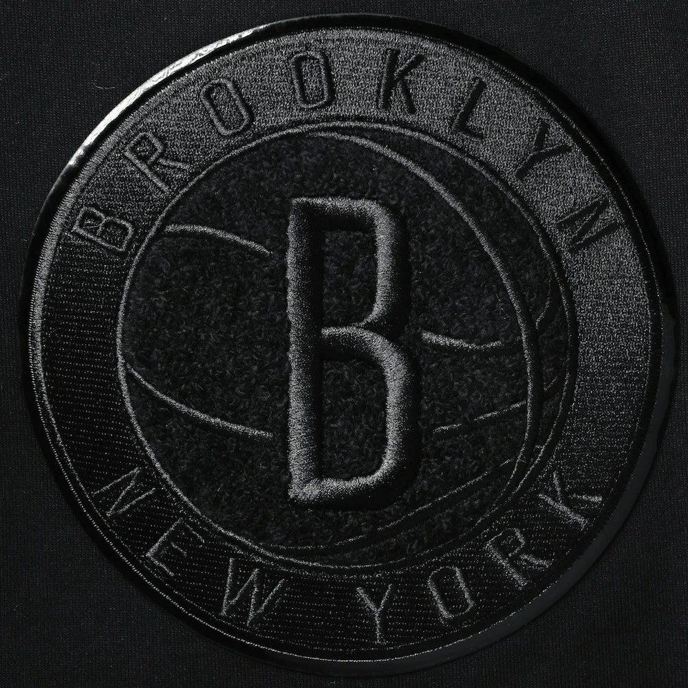 Brooklyn Nets Pro Standard Triple Black Gloss Logo Shorts