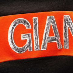 San Francisco Giants Touch Women's Lead Off Notch Neck T-Shirt - Black/Orange - MLB on Sale