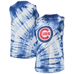 Chicago Cubs Touch Women's Money Ball Tie-Dye Tank Top - Royal - MLB Online