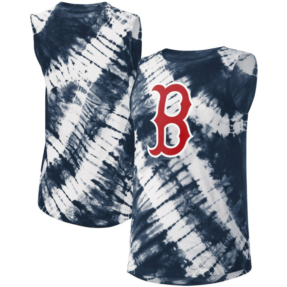 Boston Red Sox Touch Women's Money Ball Tie-Dye Tank Top - Navy - MLB Online