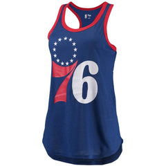 Philadelphia 76ers G-III Sports by Carl Banks Women's Showdown Scoop-Neck Racerback Tank Top Royal