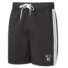Brooklyn Nets G-III Sports by Carl Banks Sand Beach Volley Swim Shorts Black/Gray
