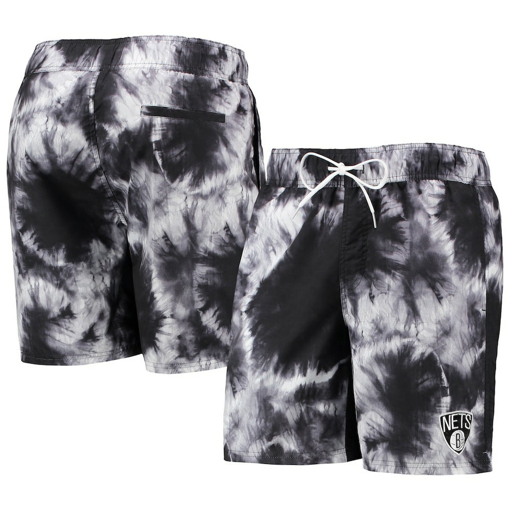 Brooklyn Nets G-III Sports by Carl Banks Splash Volley Swim Shorts Black