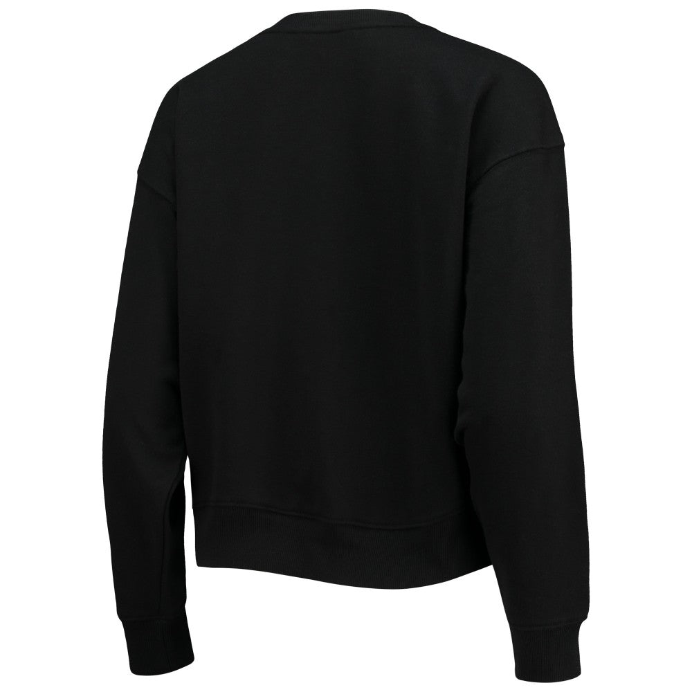 Miami Marlins DKNY Sport Women's Carrie Pullover Sweatshirt - Black - MLB Discount