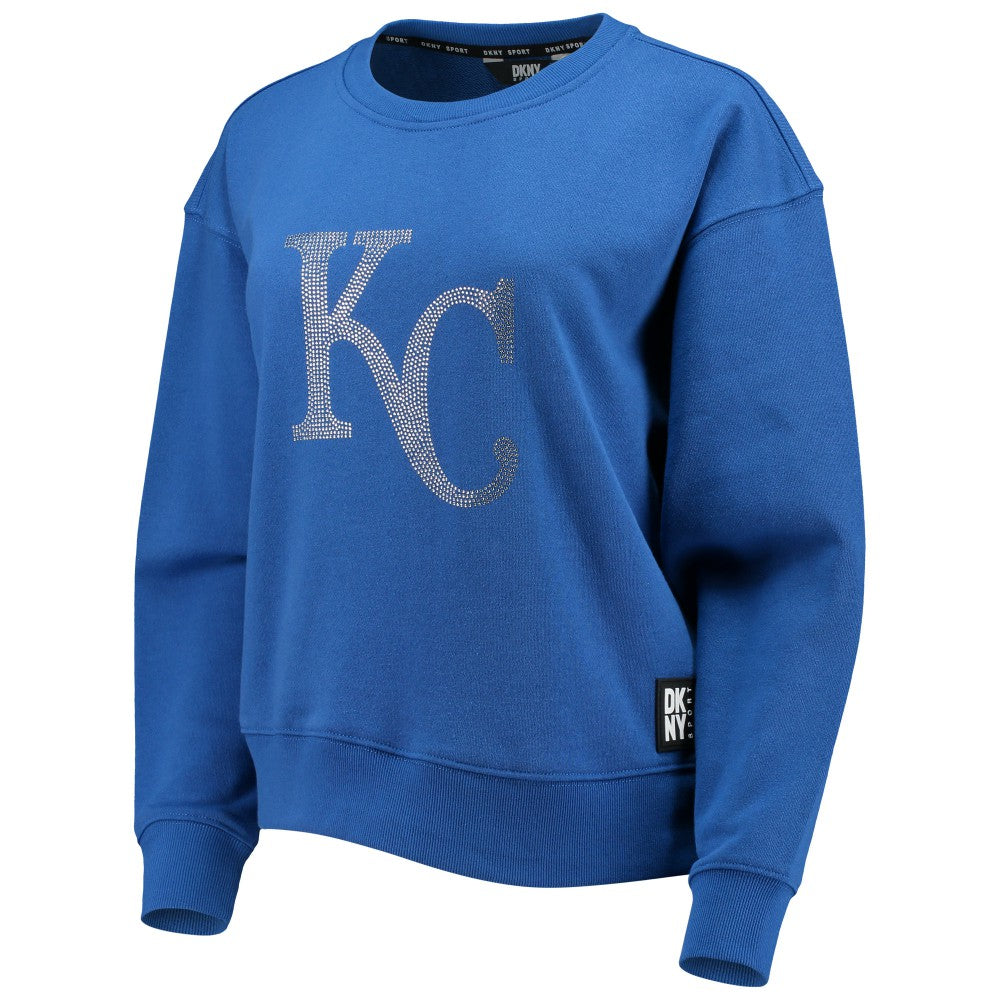 Kansas City Royals DKNY Sport Women's Carrie Pullover Sweatshirt - Royal - MLB Online