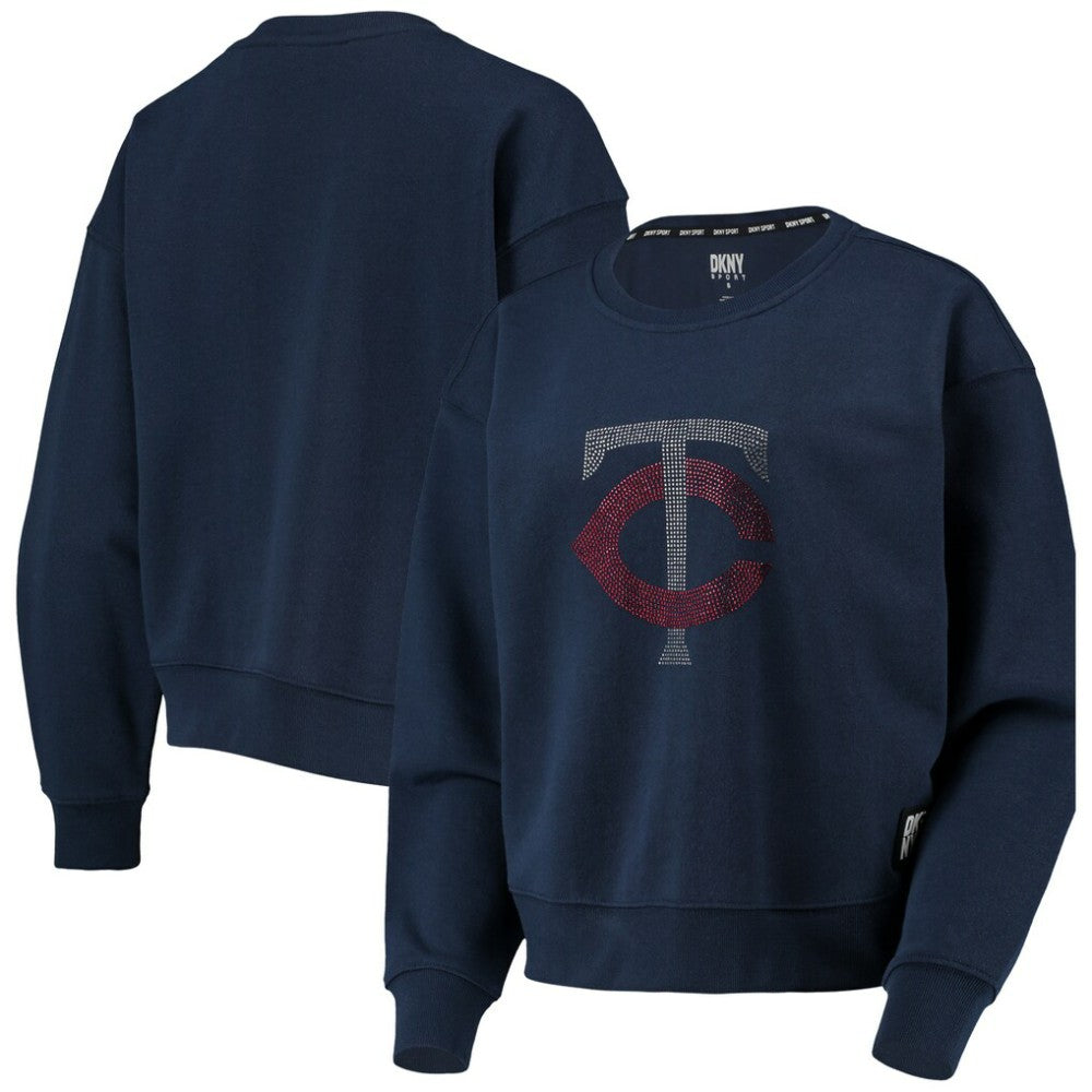 Minnesota Twins DKNY Sport Women's Carrie Pullover Sweatshirt - Navy - MLB Online