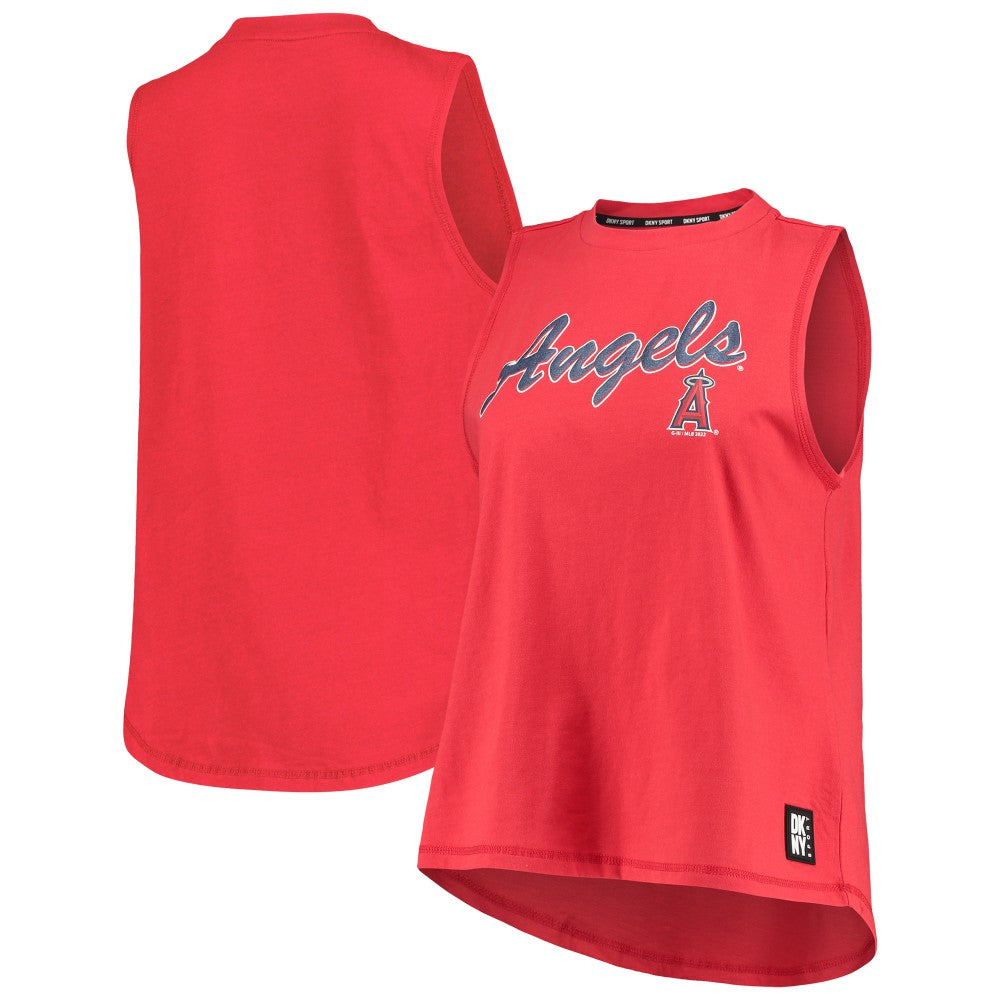 Los Angeles Angels DKNY Sport Women's Marcie Tank Top - Red - MLB Online
