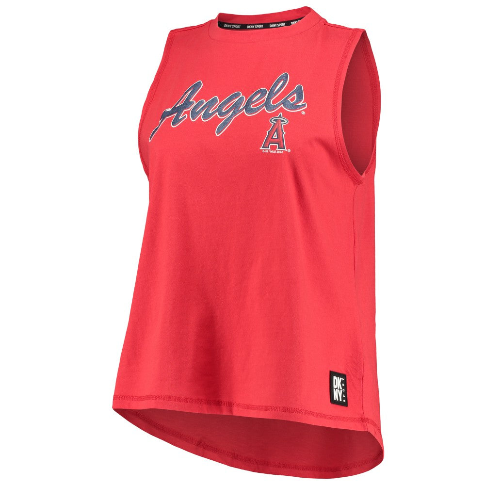 Los Angeles Angels DKNY Sport Women's Marcie Tank Top - Red - MLB Online