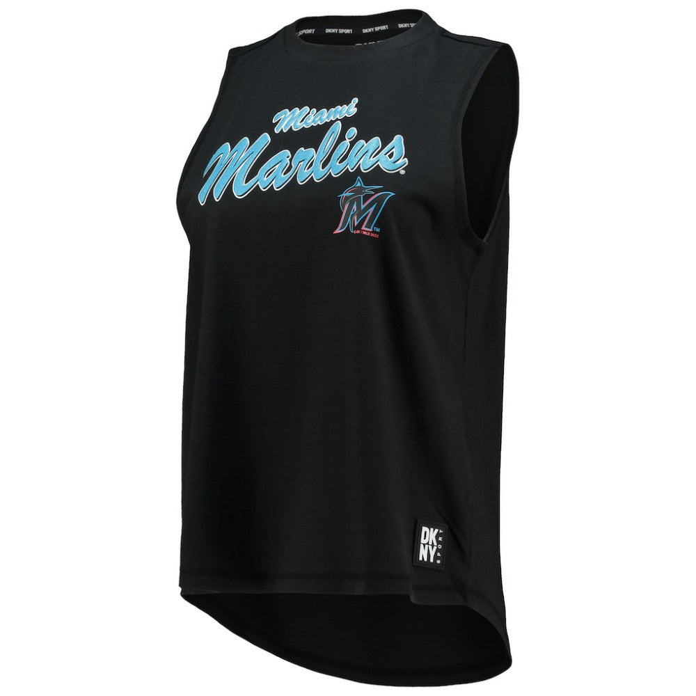 Miami Marlins DKNY Sport Women's Marcie Tank Top - Black - MLB Online