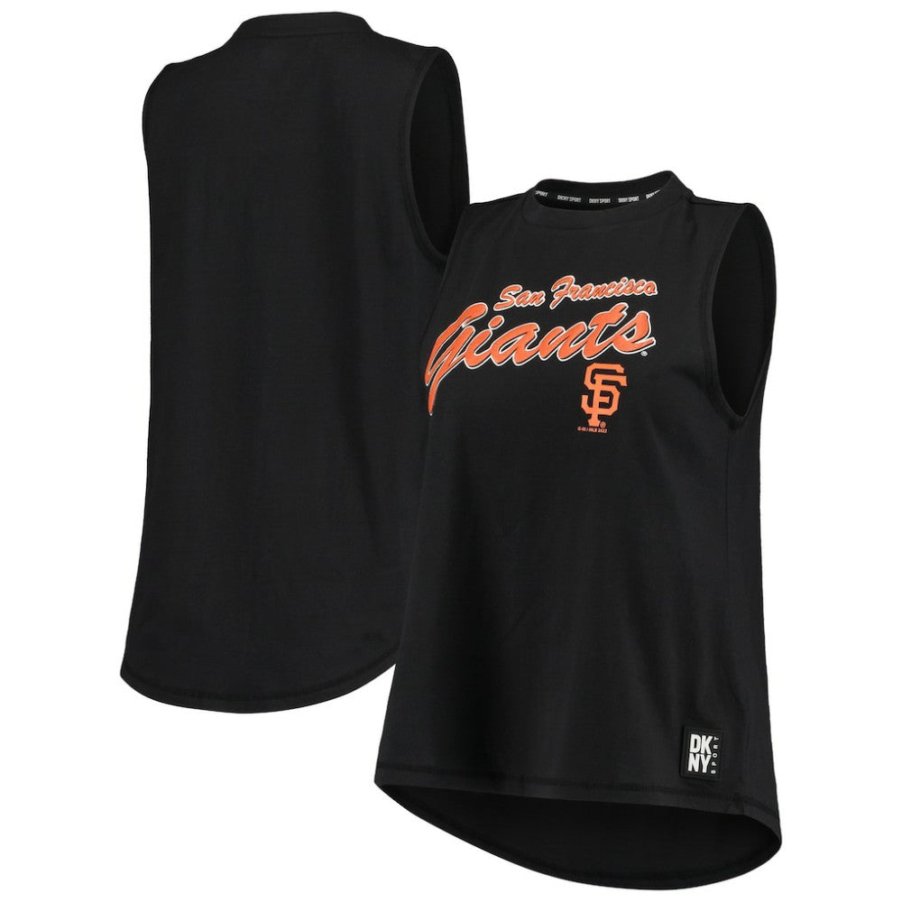 San Francisco Giants DKNY Sport Women's Marcie Tank Top - Black - MLB Discount
