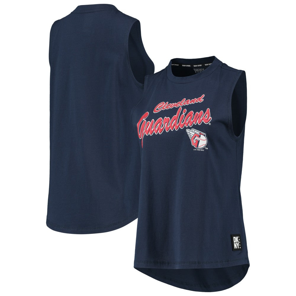 Cleveland Guardians DKNY Sport Women's Marcie Tank Top - Navy - MLB Discount