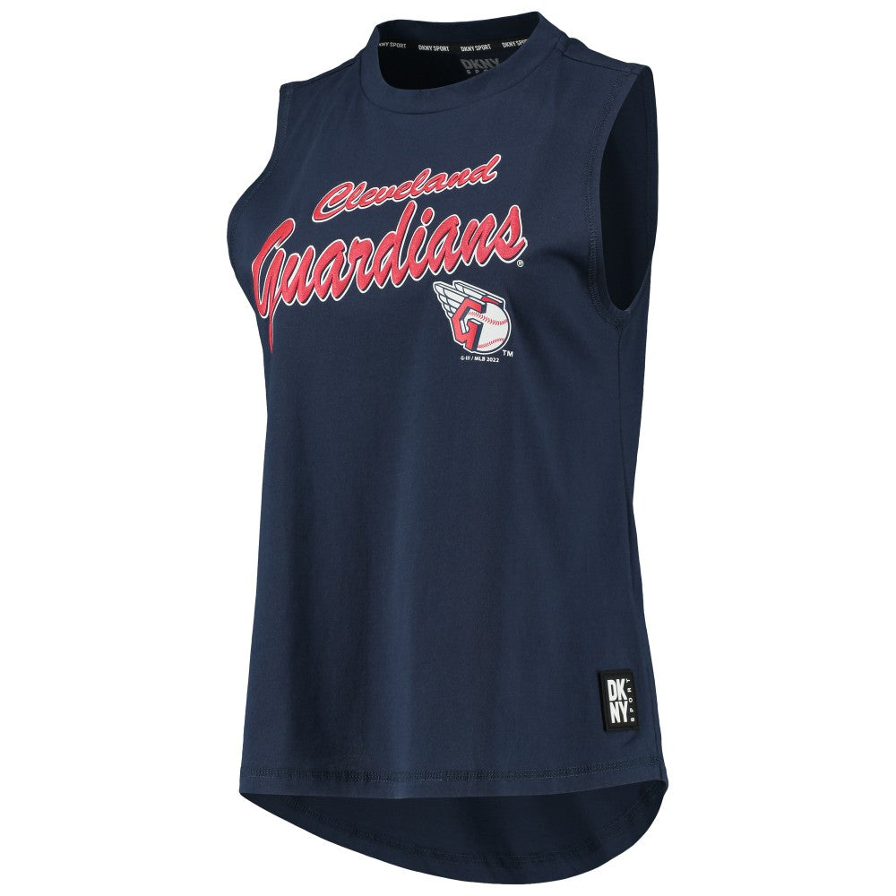 Cleveland Guardians DKNY Sport Women's Marcie Tank Top - Navy - MLB Discount