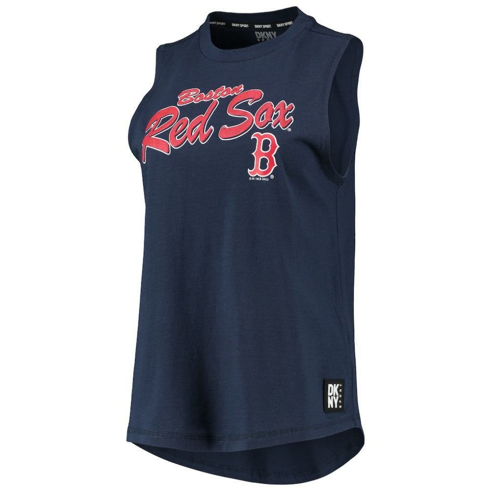 Boston Red Sox DKNY Sport Women's Marcie Tank Top - Navy - MLB Sale