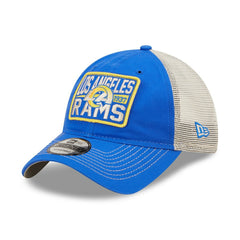 Los Angeles Rams New Era Devoted Trucker 9TWENTY Snapback Hat Royal/Natural