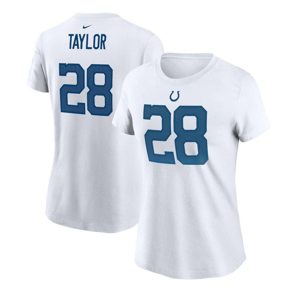 Nike Jonathan Taylor Indianapolis Colts Women's Name & Number T-Shirt White