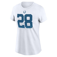 Nike Jonathan Taylor Indianapolis Colts Women's Name & Number T-Shirt White