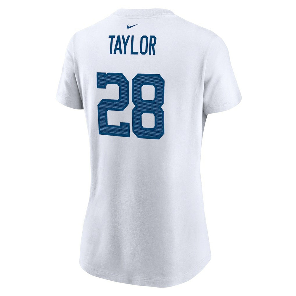 Nike Jonathan Taylor Indianapolis Colts Women's Name & Number T-Shirt White