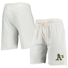 Athletics Concepts Sport Mainstream Terry Tri-Blend Shorts - Oatmeal - MLB Discount
