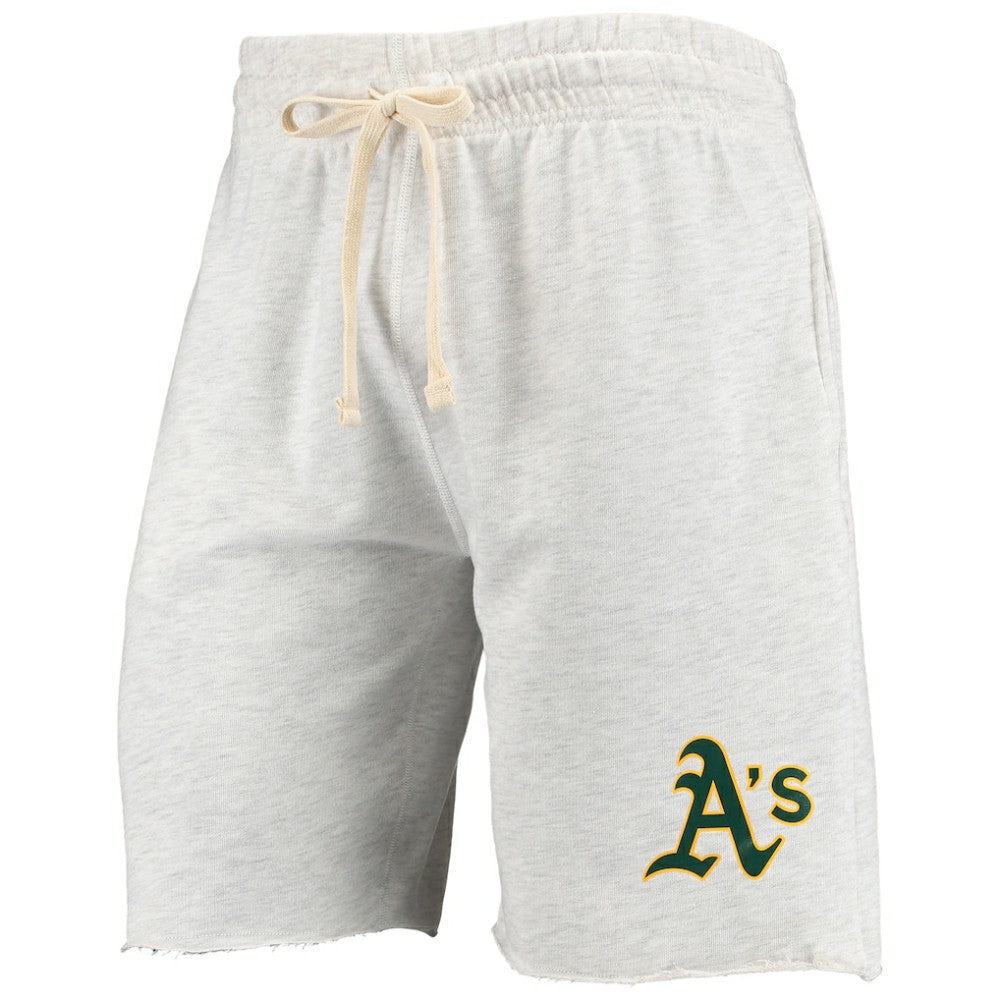 Athletics Concepts Sport Mainstream Terry Tri-Blend Shorts - Oatmeal - MLB Discount