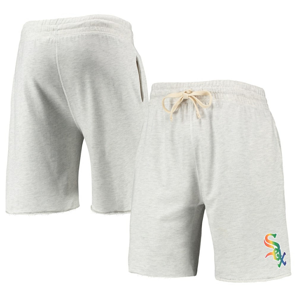 Chicago White Sox Concepts Sport Mainstream Logo Terry Tri-Blend Shorts - Oatmeal - MLB on Sale