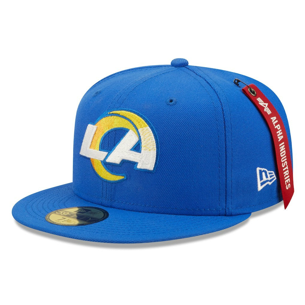 Los Angeles Rams New Era x Alpha Industries Alpha 59FIFTY Fitted Hat Royal