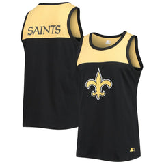New Orleans Saints Starter Team Touchdown Fashion Tank Top Black/Gold