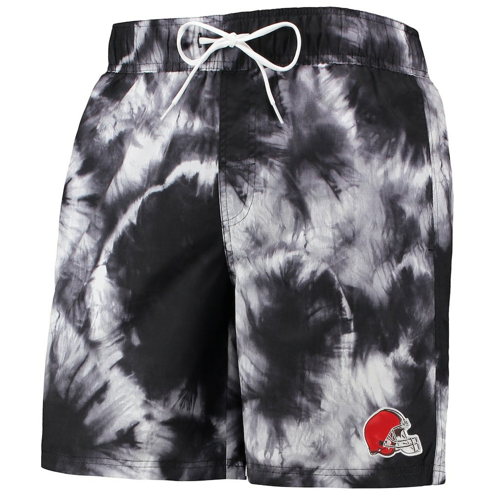Cleveland Browns G-III Sports by Carl Banks Splash Volley Swim Shorts Black
