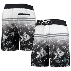 Carolina Panthers G-III Sports by Carl Banks Island Volley Swim Shorts Black