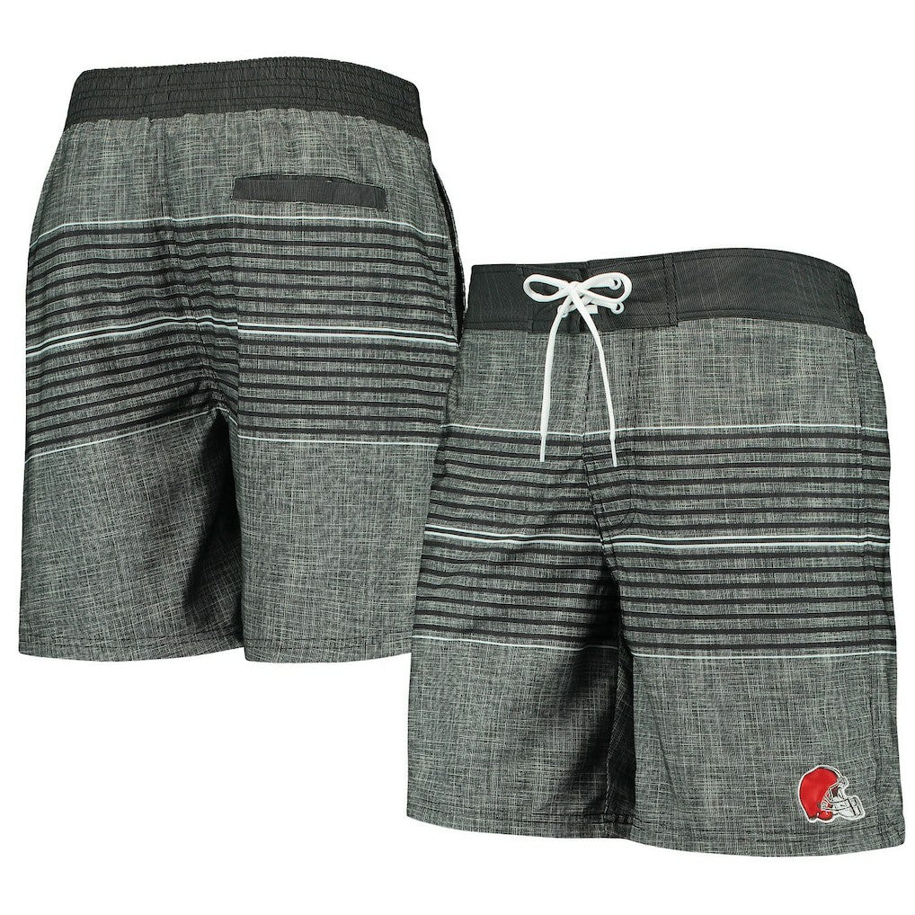 Cleveland Browns G-III Sports by Carl Banks Horizon Swim Shorts Black