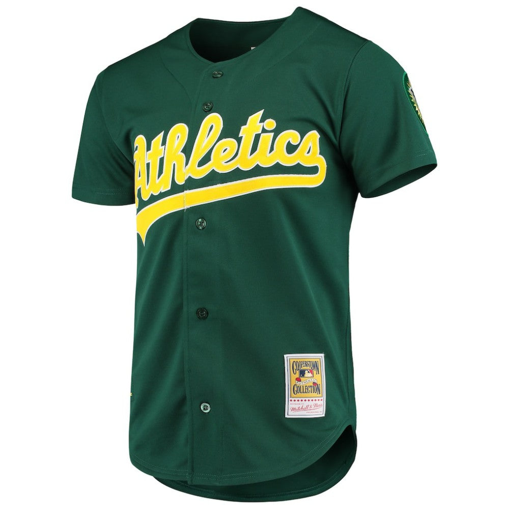 Mark McGwire Athletics Mitchell & Ness 1997 Cooperstown Collection Authentic Jersey - Green - Mitchell & Ness on Sale