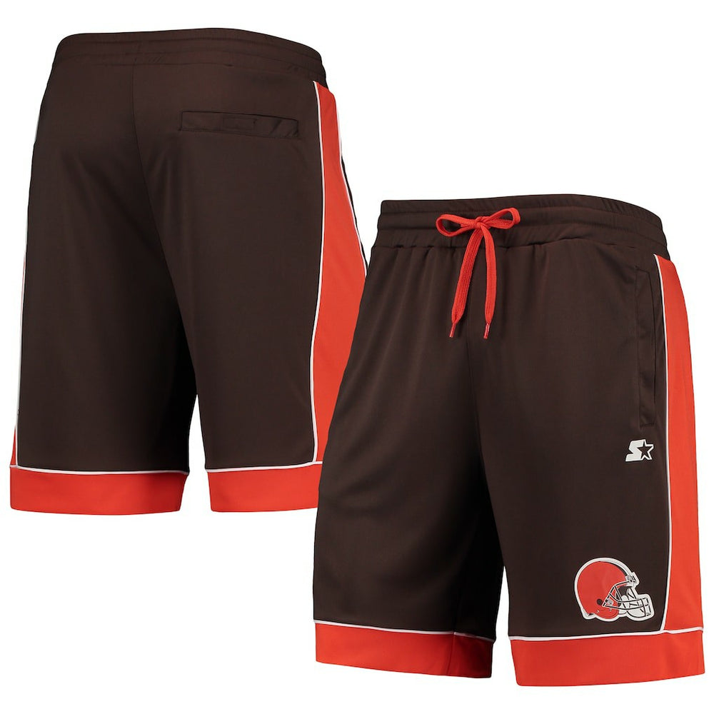 Cleveland Browns Starter Fan Favorite Fashion Shorts Brown/Orange