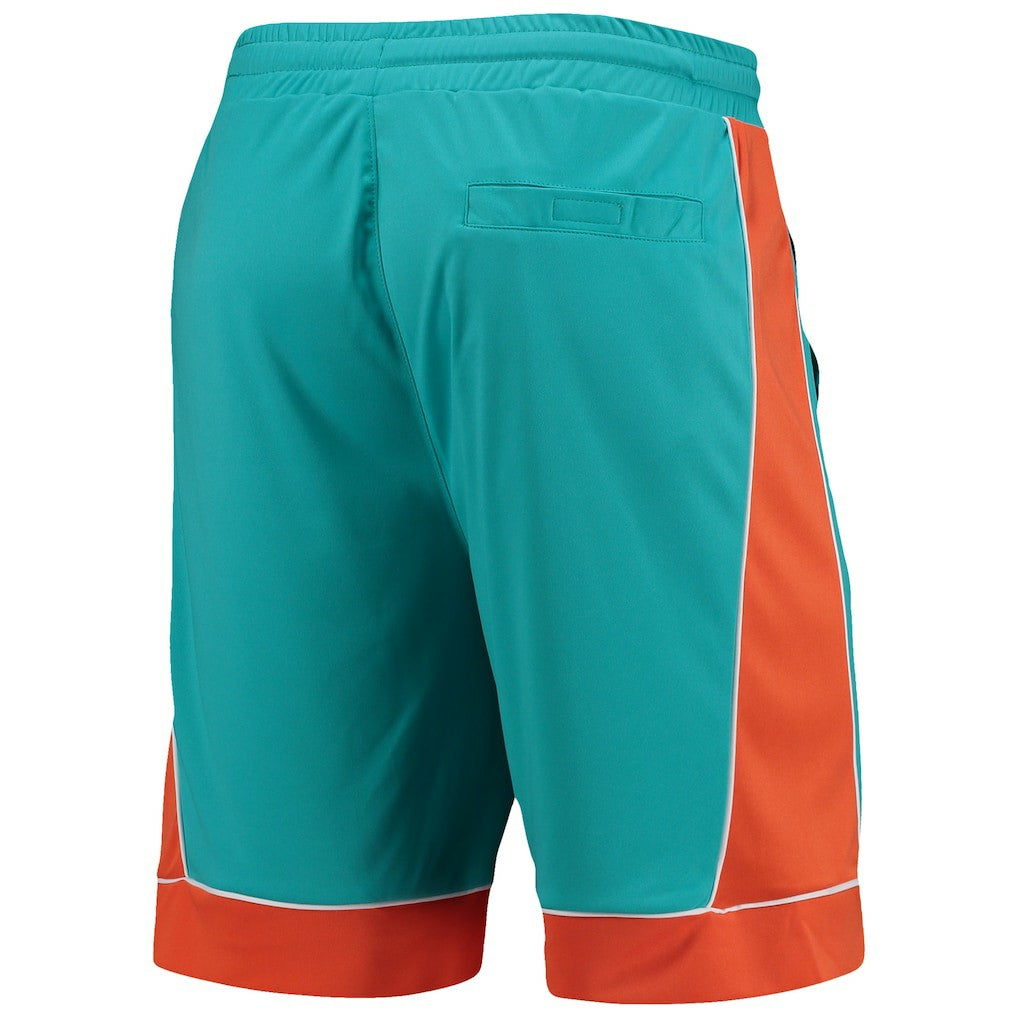 Miami Dolphins Starter Fan Favorite Fashion Shorts Aqua/Orange