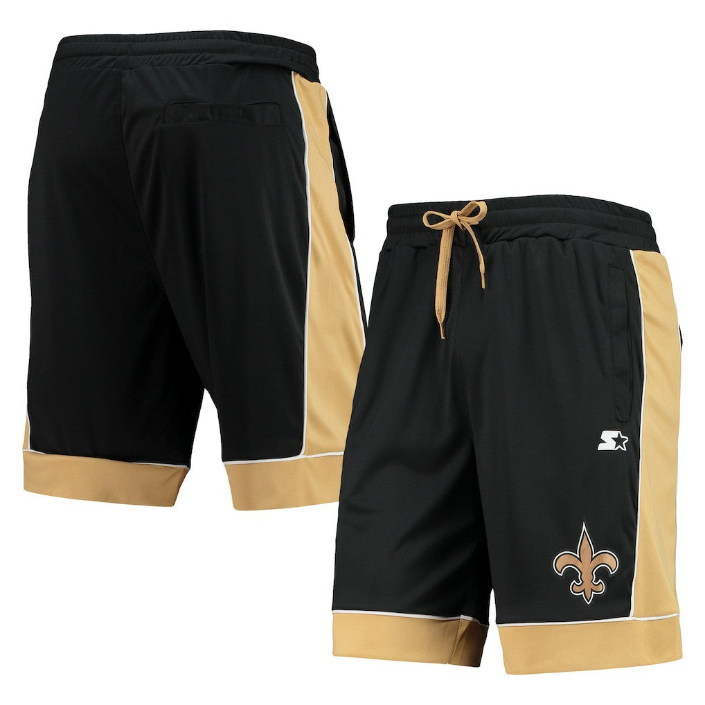 New Orleans Saints Starter Fan Favorite Fashion Shorts Black/Gold