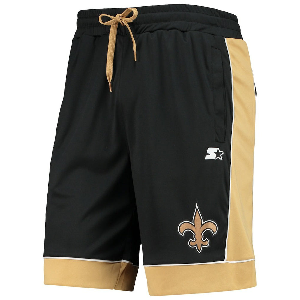 New Orleans Saints Starter Fan Favorite Fashion Shorts Black/Gold
