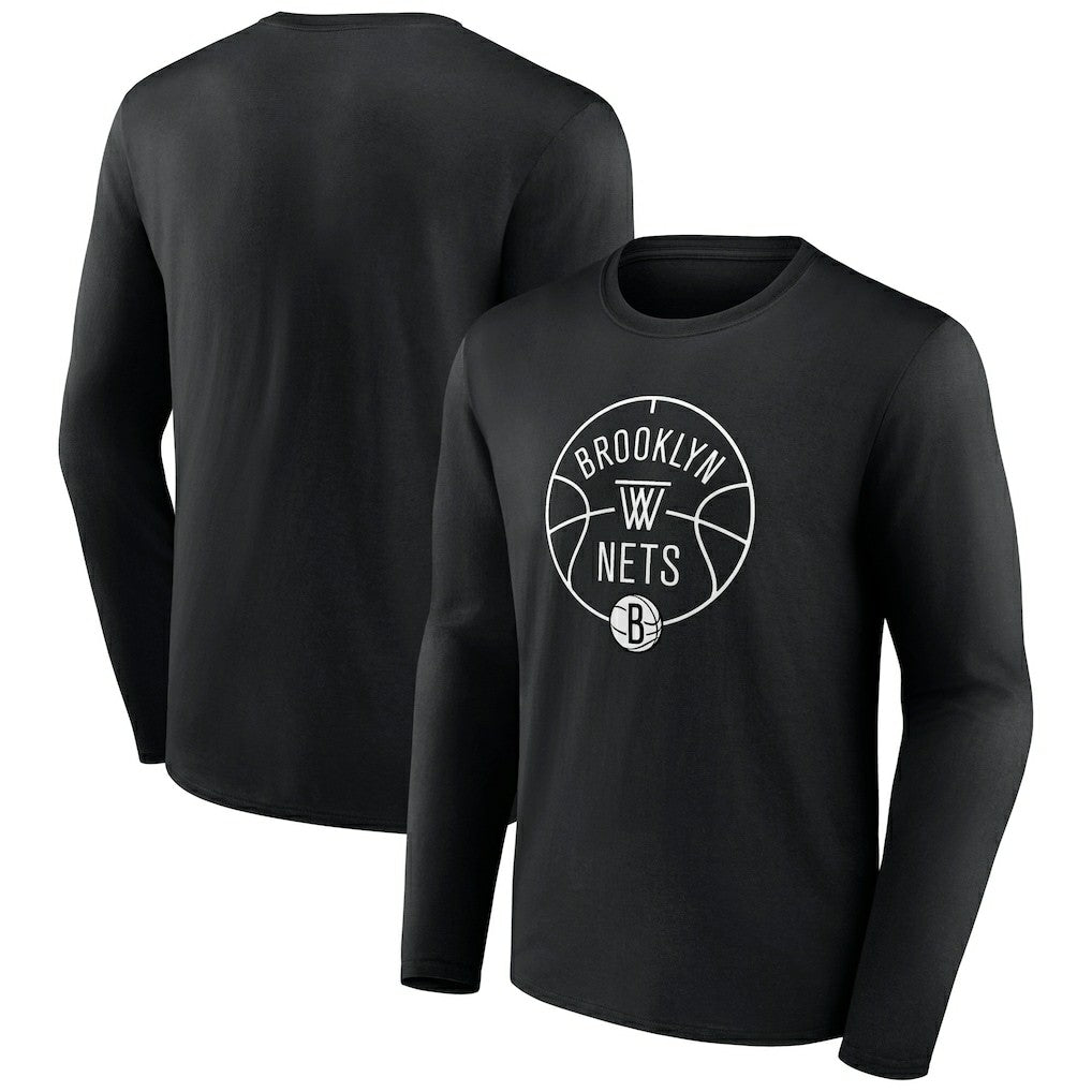 Brooklyn Nets Tip-Off Long Sleeve T-Shirt Black
