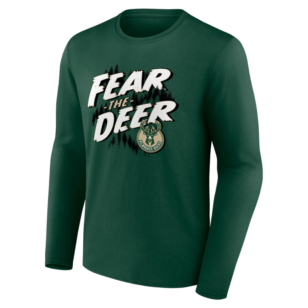Milwaukee Bucks Tip-Off Long Sleeve T-Shirt Hunter Green