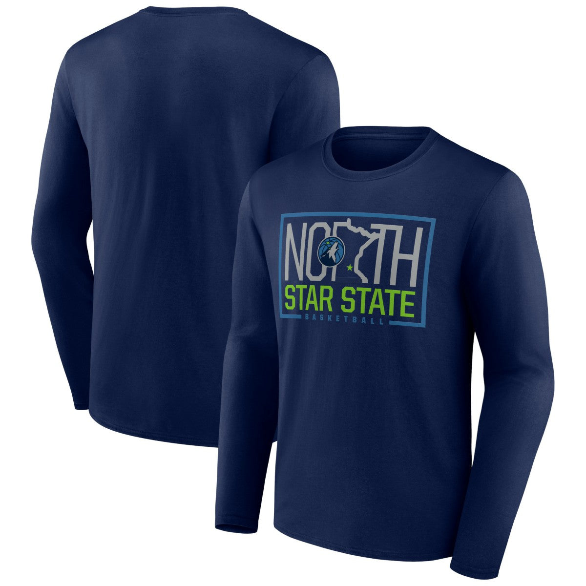Minnesota Timberwolves Tip-Off Long Sleeve T-Shirt Navy