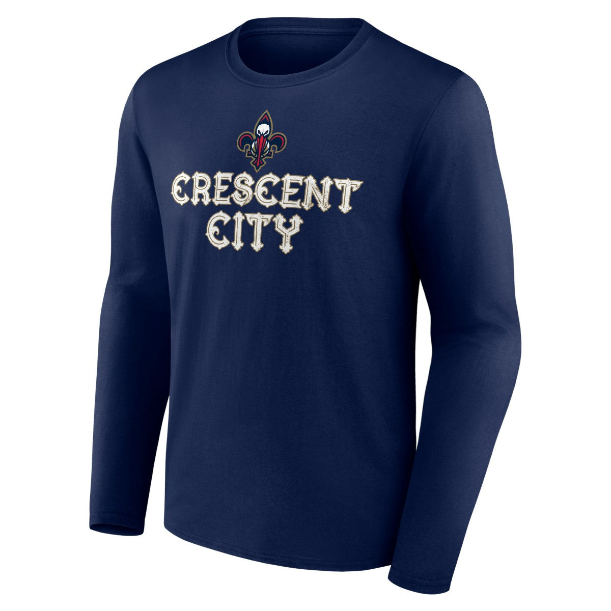 New Orleans Pelicans Tip-Off Long Sleeve T-Shirt Navy