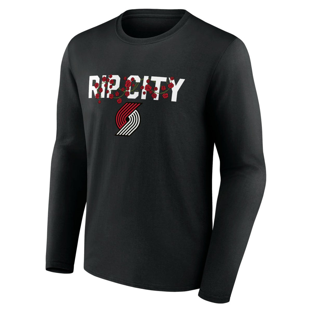 Portland Trail Blazers Tip-Off Long Sleeve T-Shirt Black