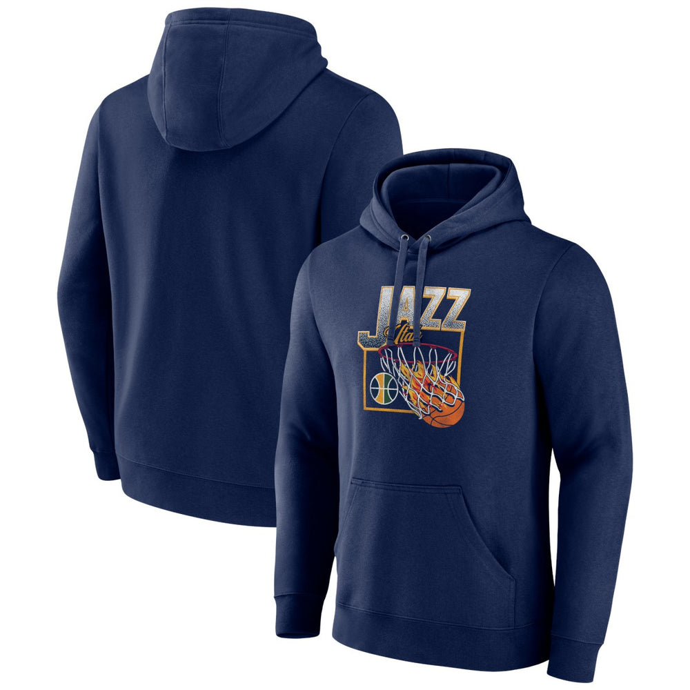Utah Jazz Alley Oop Pullover Hoodie Navy