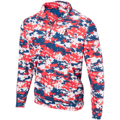 Los Angeles Angels Digital Camo Performance Quarter-Zip Pullover Jacket - Red - MLB Sale