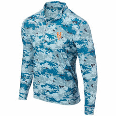 New York Mets Digital Camo Performance Quarter-Zip Pullover Jacket - Royal - MLB Discount