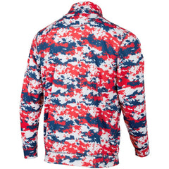 Washington Nationals Digital Camo Performance Quarter-Zip Pullover Jacket - Red - MLB Lifestyle