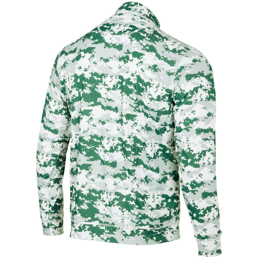 Athletics Digital Camo Performance Quarter-Zip Pullover Jacket - Green - MLB Sale